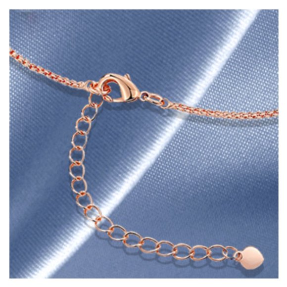 New Purple Swan Pendant Necklace - Picture 6 of 8